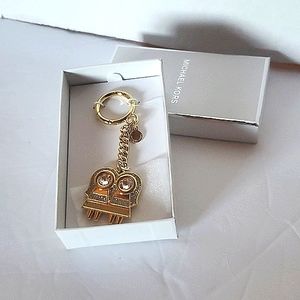 Micheal Kors Gemini Birthstone Key Fob. Gold Tone And Crystal. New In Box